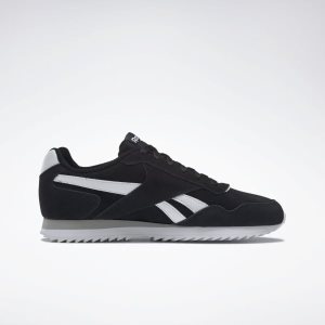 Adidasy Męskie Reebok Royal Glide RPL Czarne/Białe/Szare PL 07JFDZE